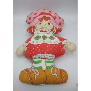 VTG 1980's Strawberry Shortcake Homemade Cut & Sew Stuffed Pillow Doll
